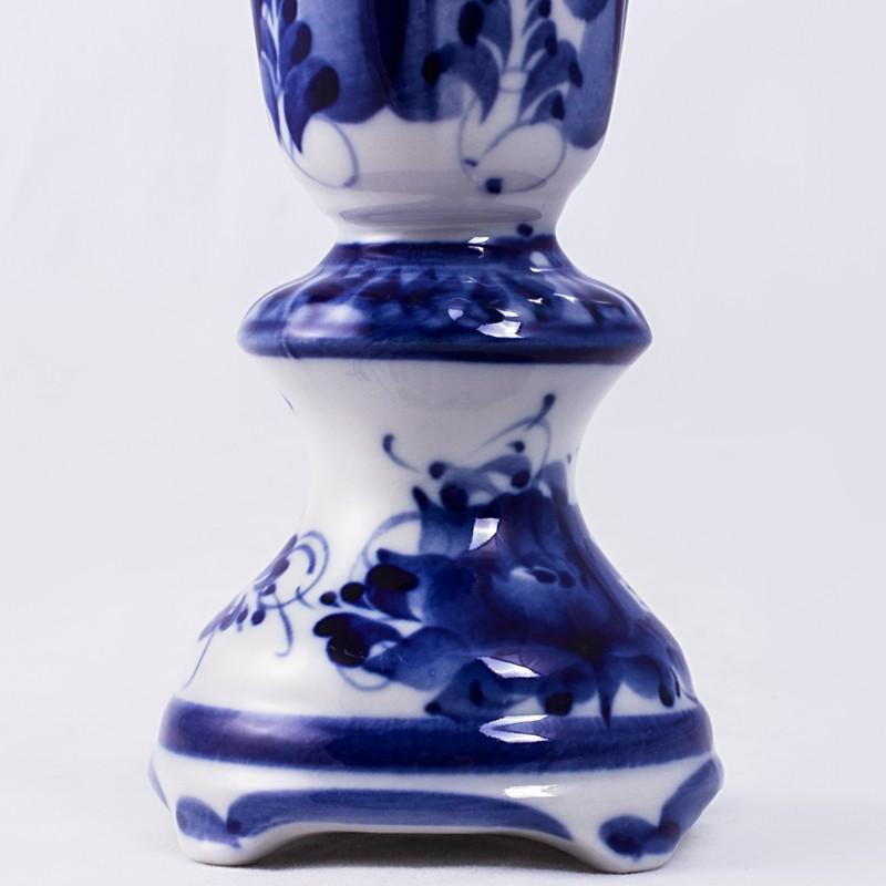 Gzhel Porcelain Egg Stand