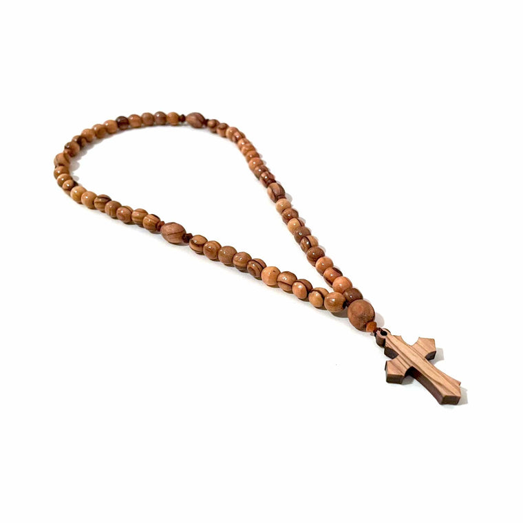 Bethlehem Olive Wood 50-Bead Prayer Rope (6mm)