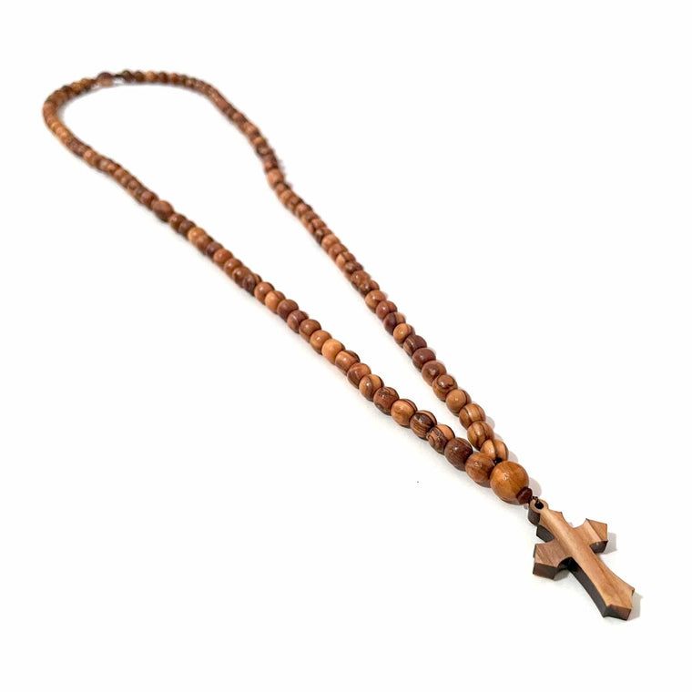 Bethlehem Olive Wood 100-Bead Prayer Rope (6mm)