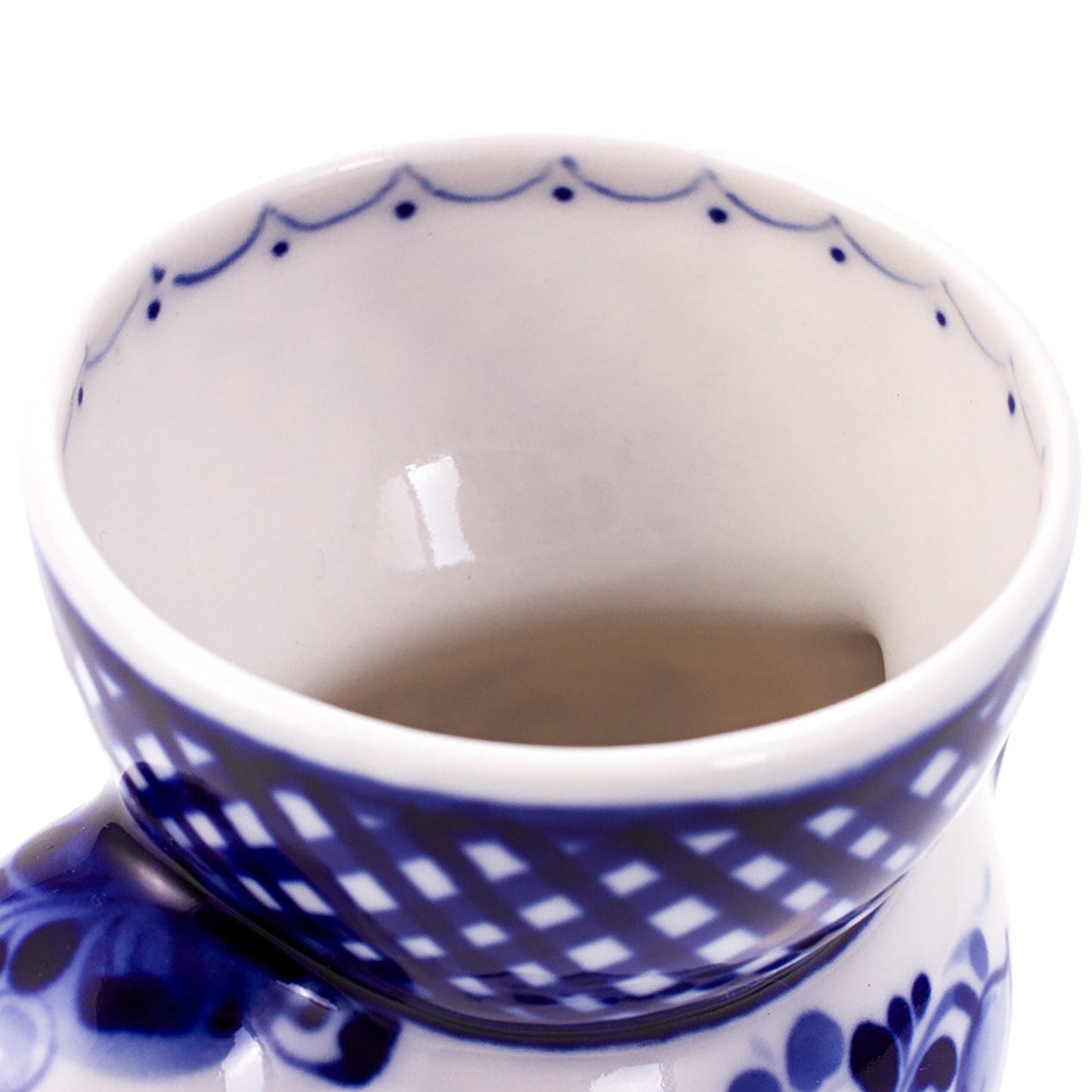 Gzhel Porcelain Egg Stand