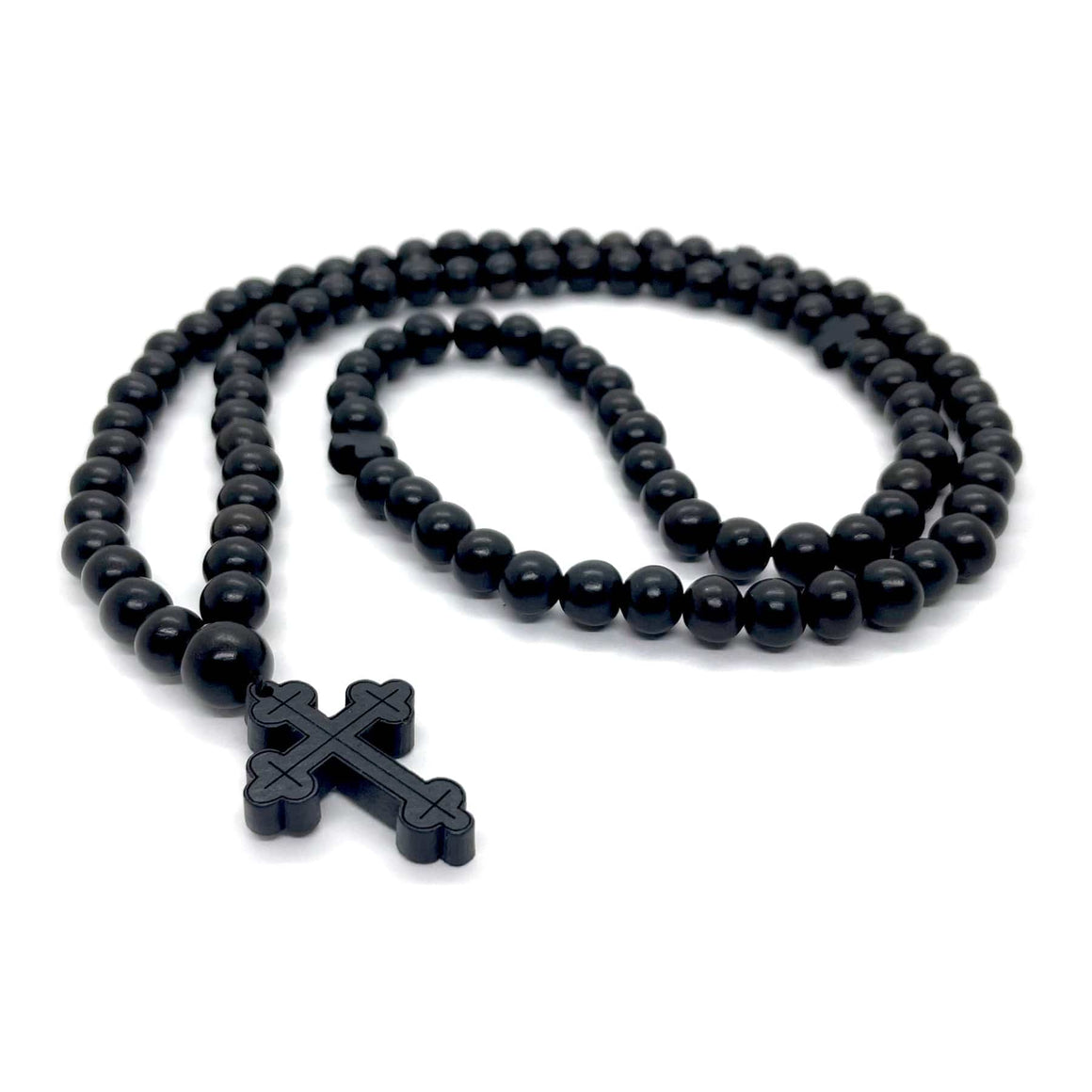 Prayer Rope: Black Ebony 100-Bead (8mm)