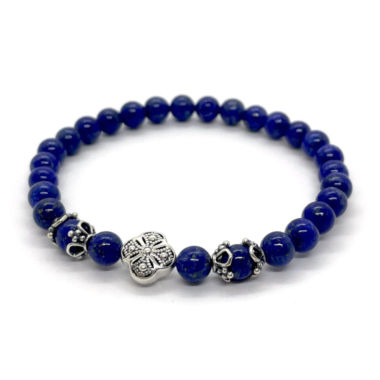 Prayer Bracelet: Semi-Precious Stone Lapis Lazuli