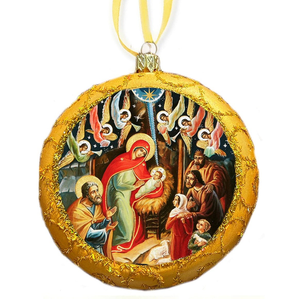 Icon Ornament: Nativity of Christ (Shatterproof)