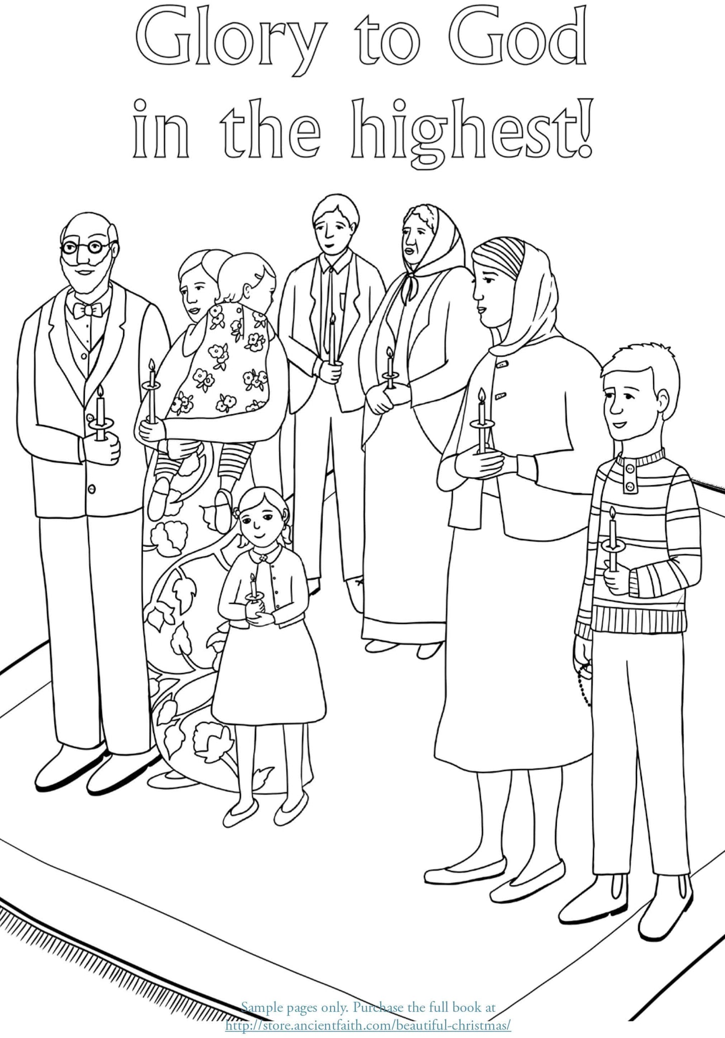 Beautiful Christmas: An Orthodox Coloring Book for Children