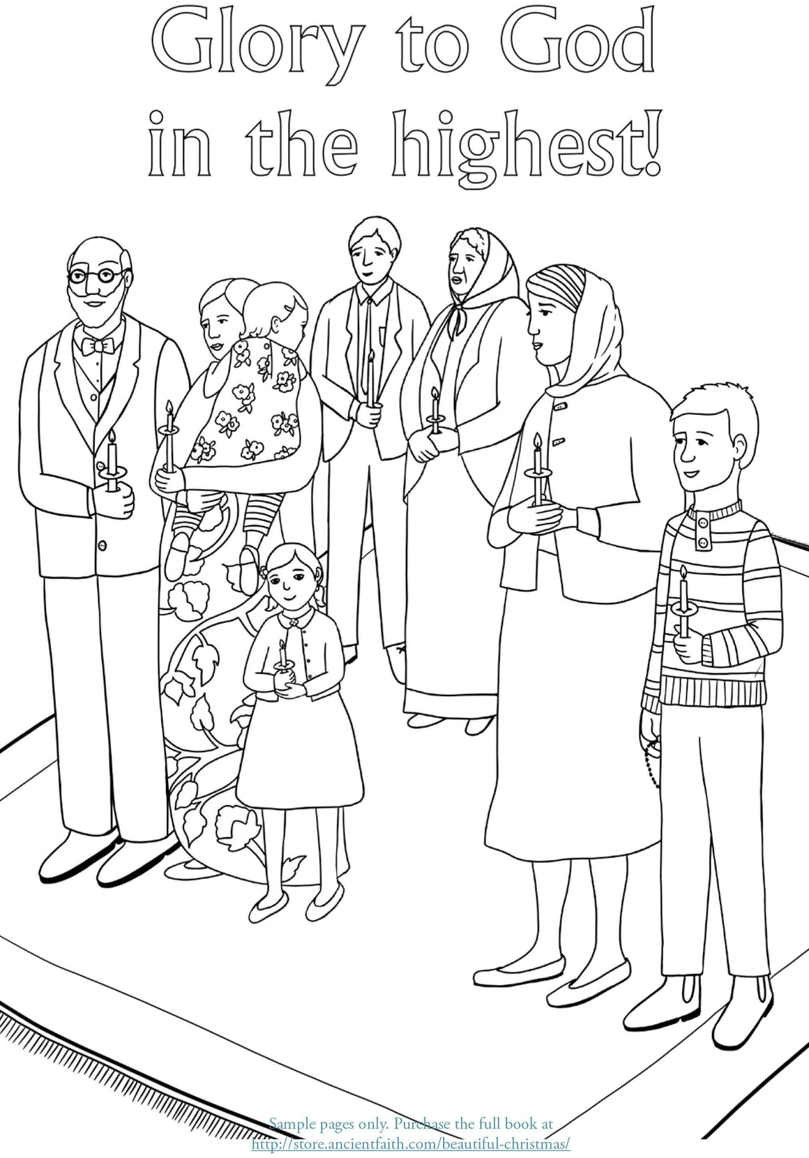 Beautiful Christmas: An Orthodox Coloring Book for Children