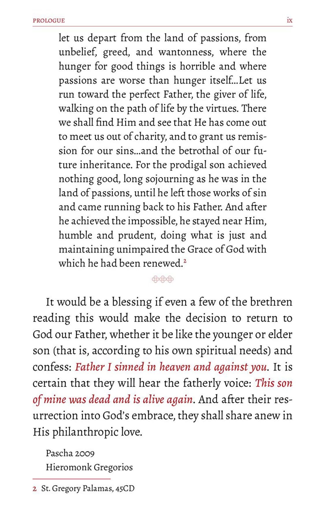 Parable of the Prodigal Son: A Commentary in the Light of the Fathers