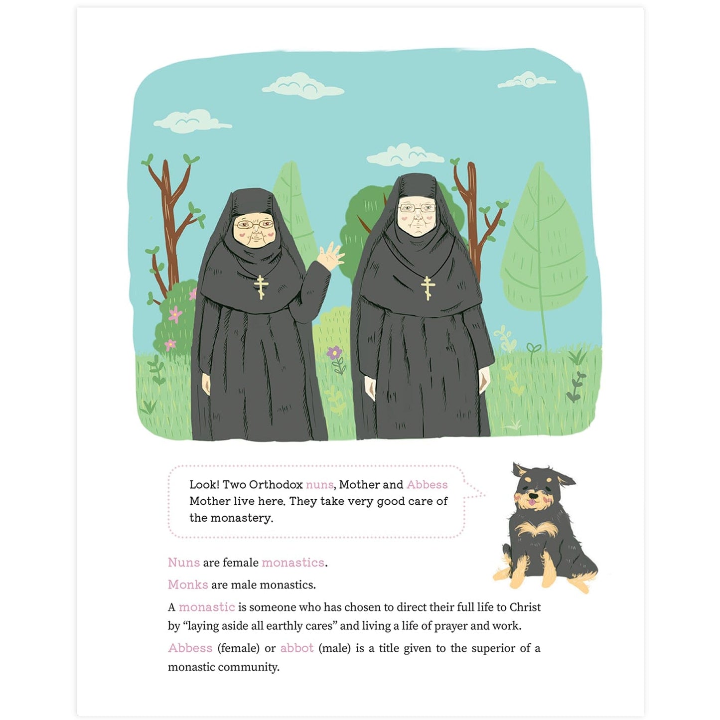 Moscata Visits a Monastery