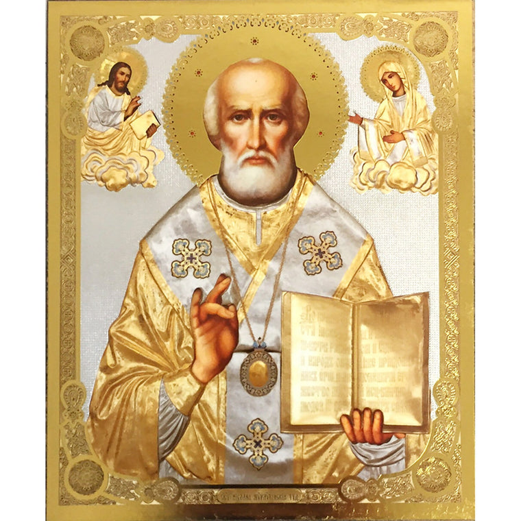 St. Nicholas the Wonderworker Icon (3 in)