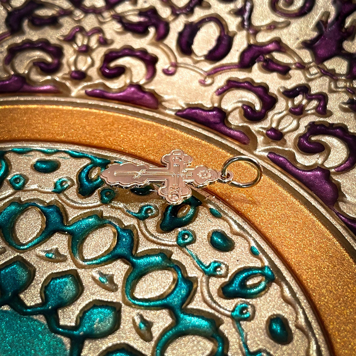 Gold St. Olga Cross Pendant: Small (14kt)