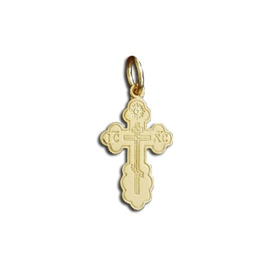 Gold St. Olga Cross Pendant: Small (14kt)