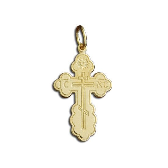 Gold St. Olga Cross Pendant: Medium (14kt)