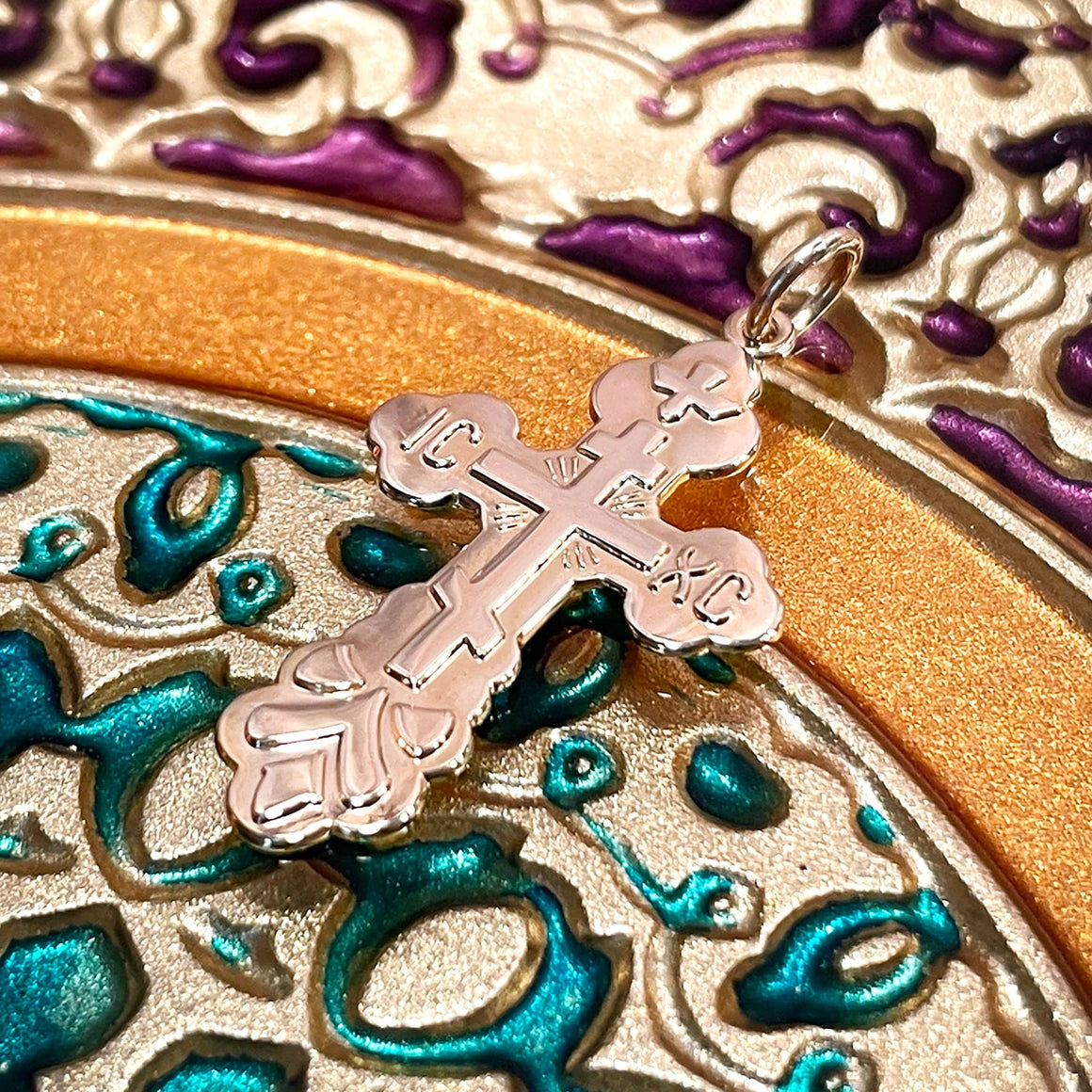 Gold St. Ksenia Cross Pendant (10kt) (Xenia)