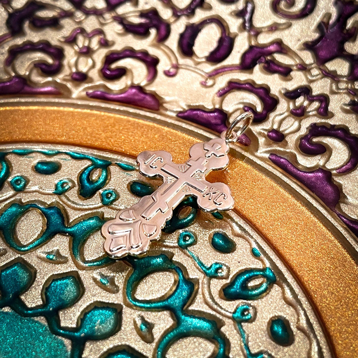 Gold St. Ksenia Cross Pendant (10kt) (Xenia)
