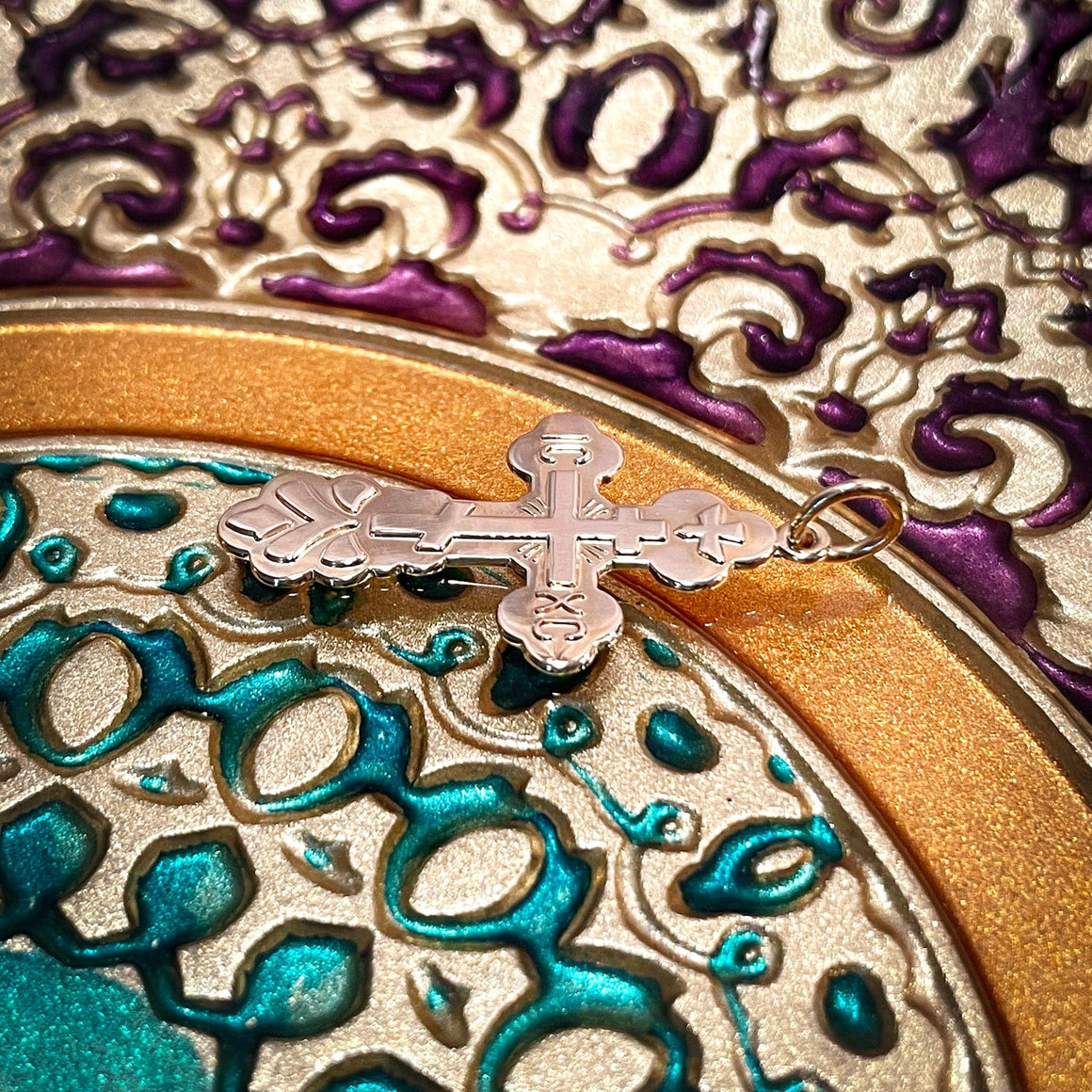 Gold St. Ksenia Cross Pendant (10kt) (Xenia)