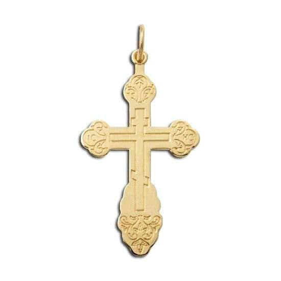 Gold St. Vladimir Cross Pendant (10kt)