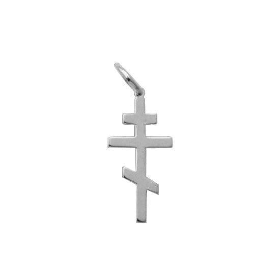 Silver St. Andrew Cross Pendant: Small