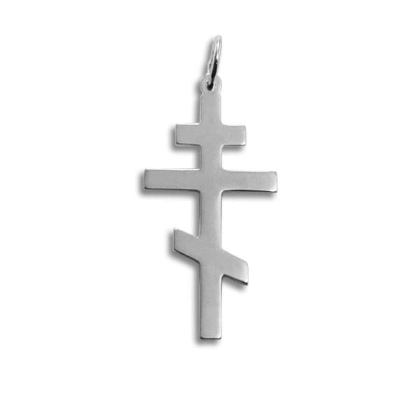 Silver St. Andrew Cross Pendant: Large