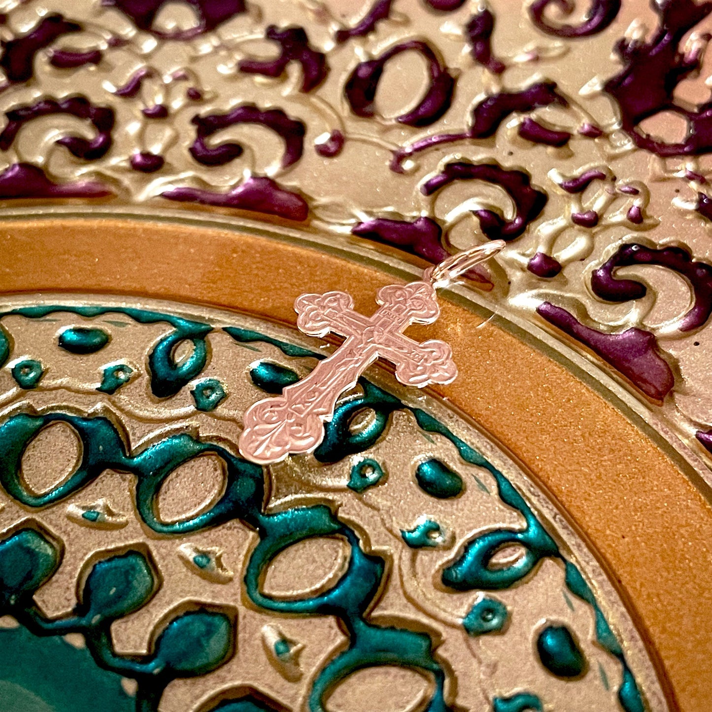 Rose Gold Cross Pendant No. 24815