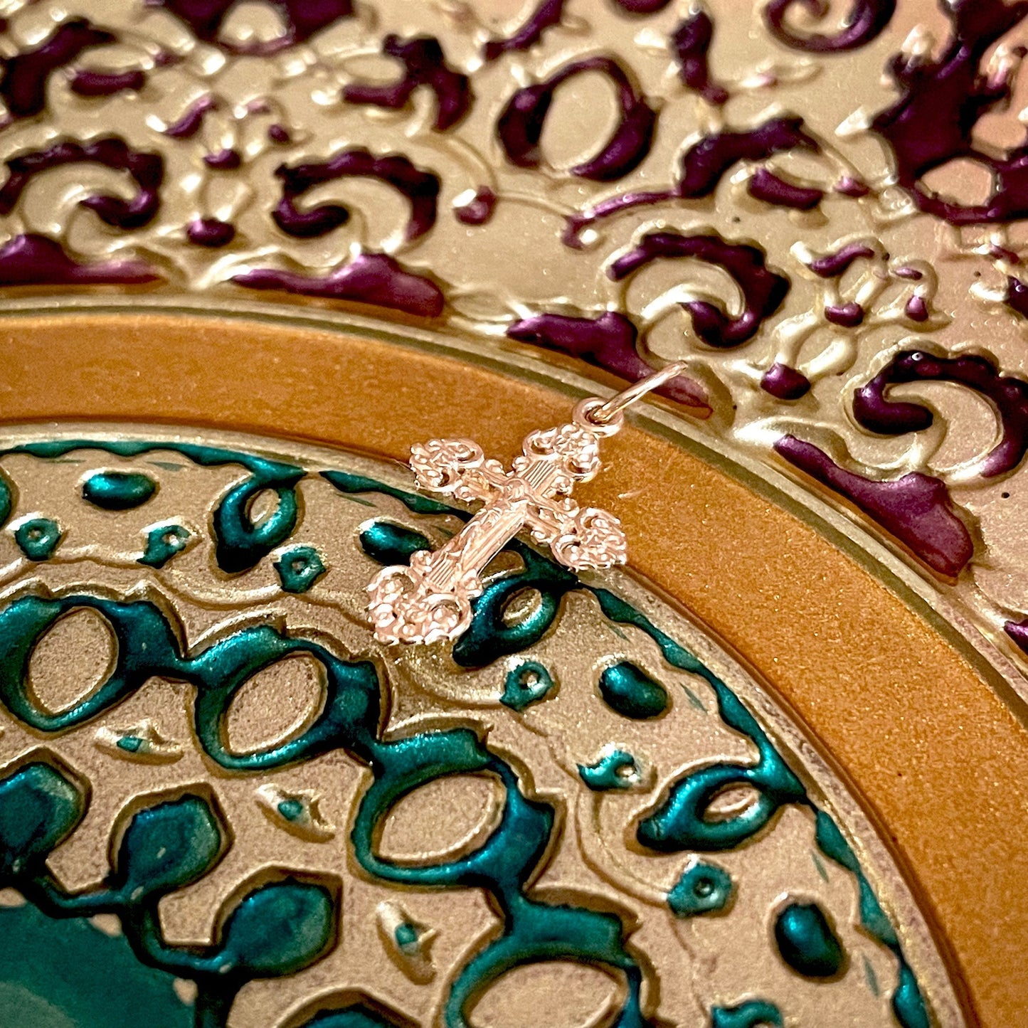 Rose Gold Cross Pendant No. 24820