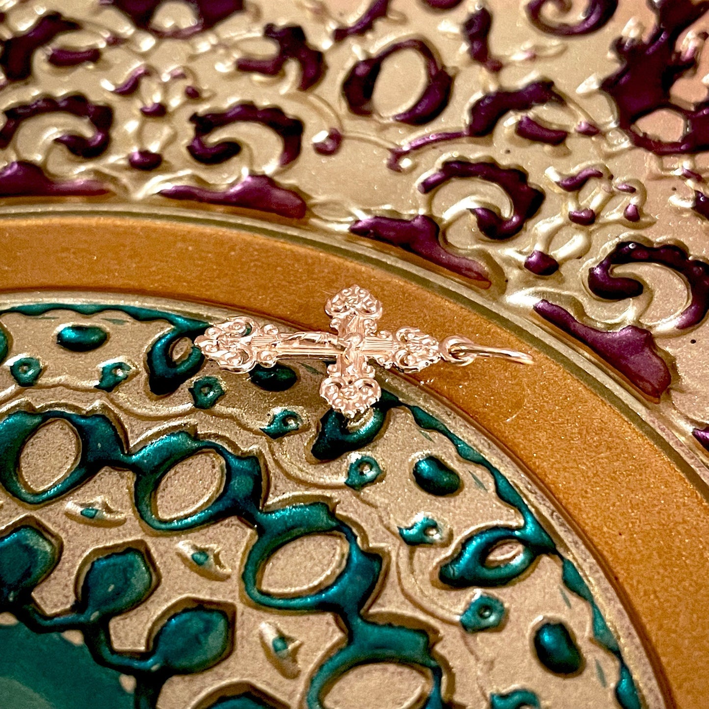 Rose Gold Cross Pendant No. 24820