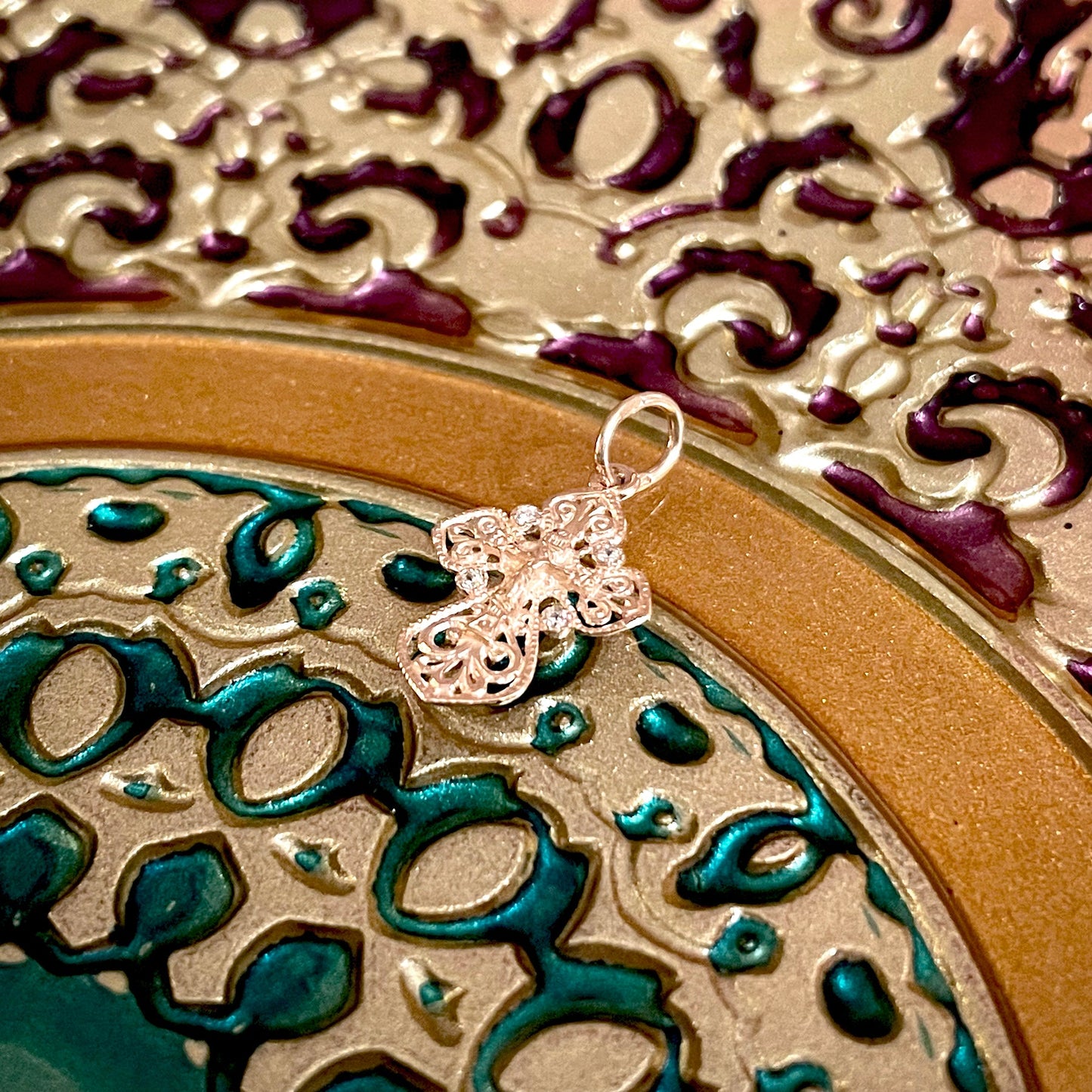 Rose Gold Cross Pendant No. 24821
