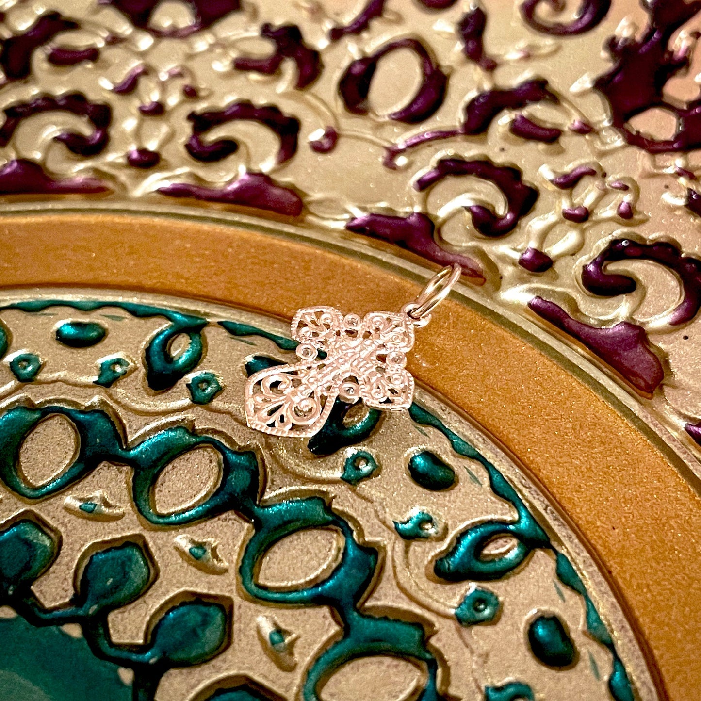 Rose Gold Cross Pendant No. 24821