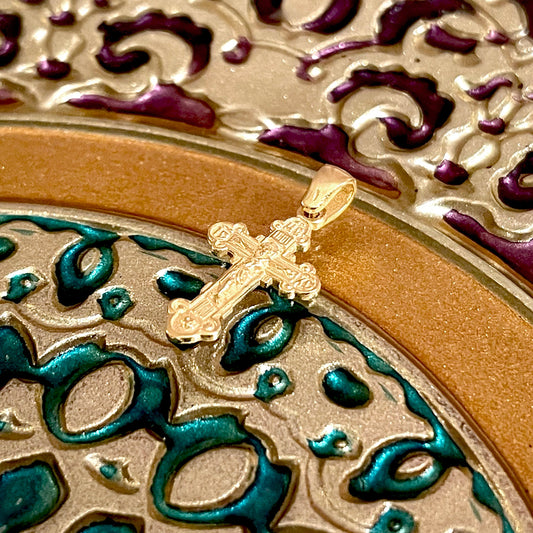 Gold Cross Pendant No. 24822
