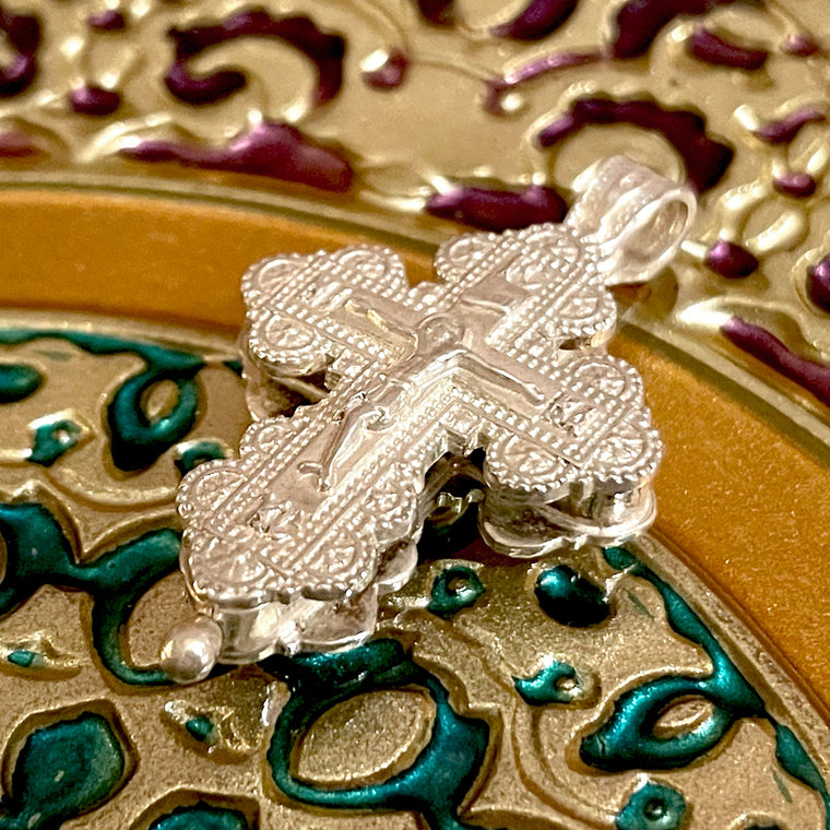 Silver Cross Pendant Locket No. 24841