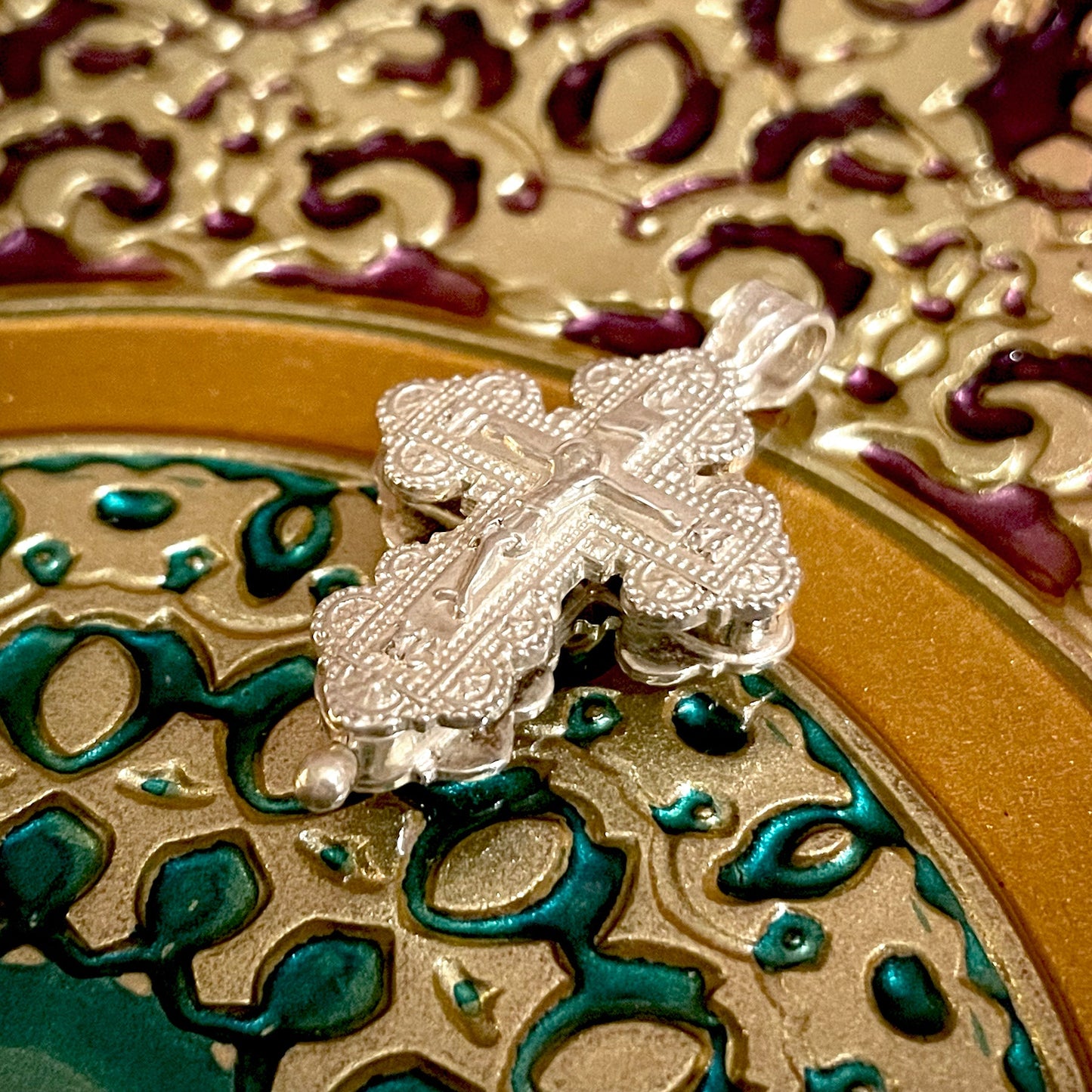 Silver Cross Pendant Locket No. 24841