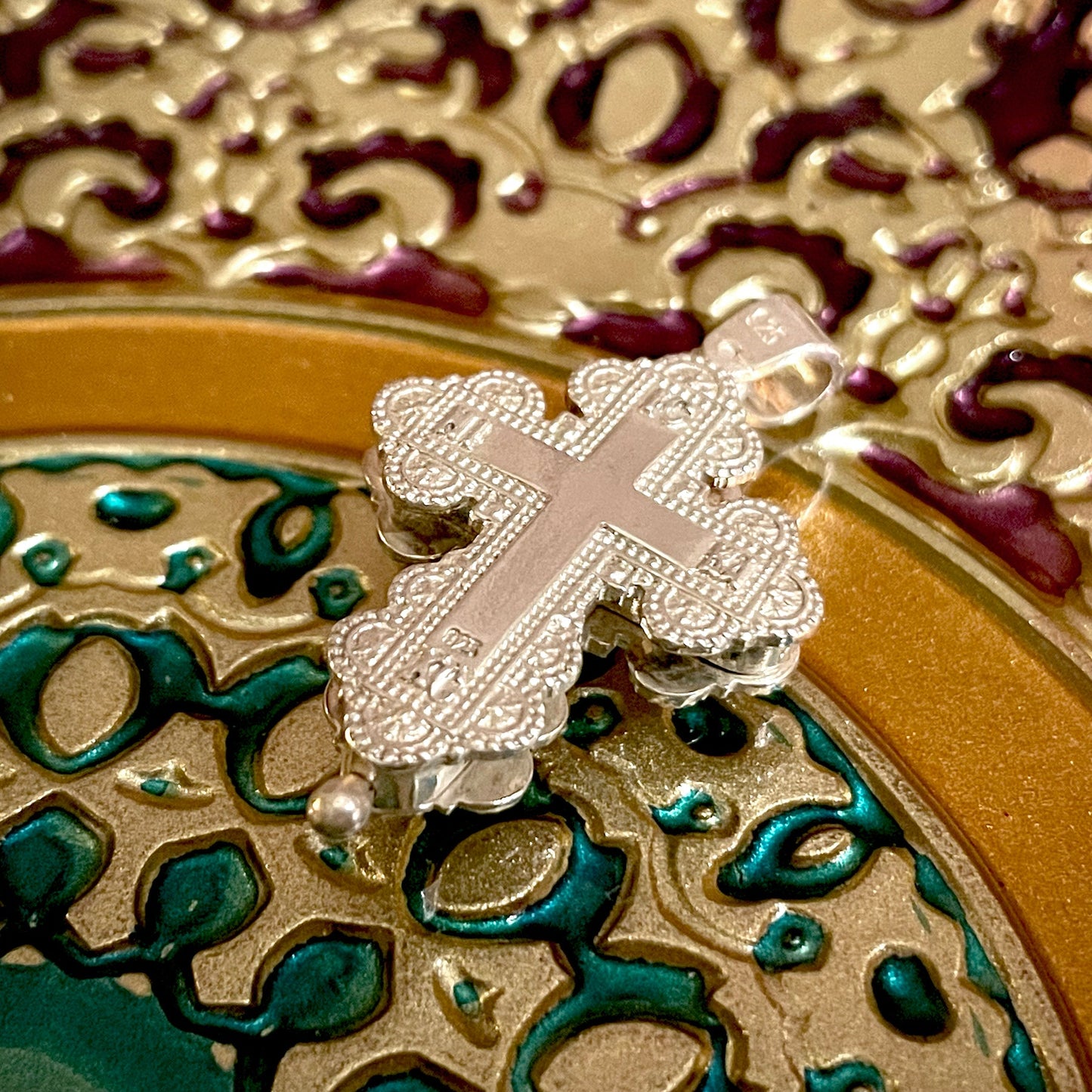 Silver Cross Pendant Locket No. 24841