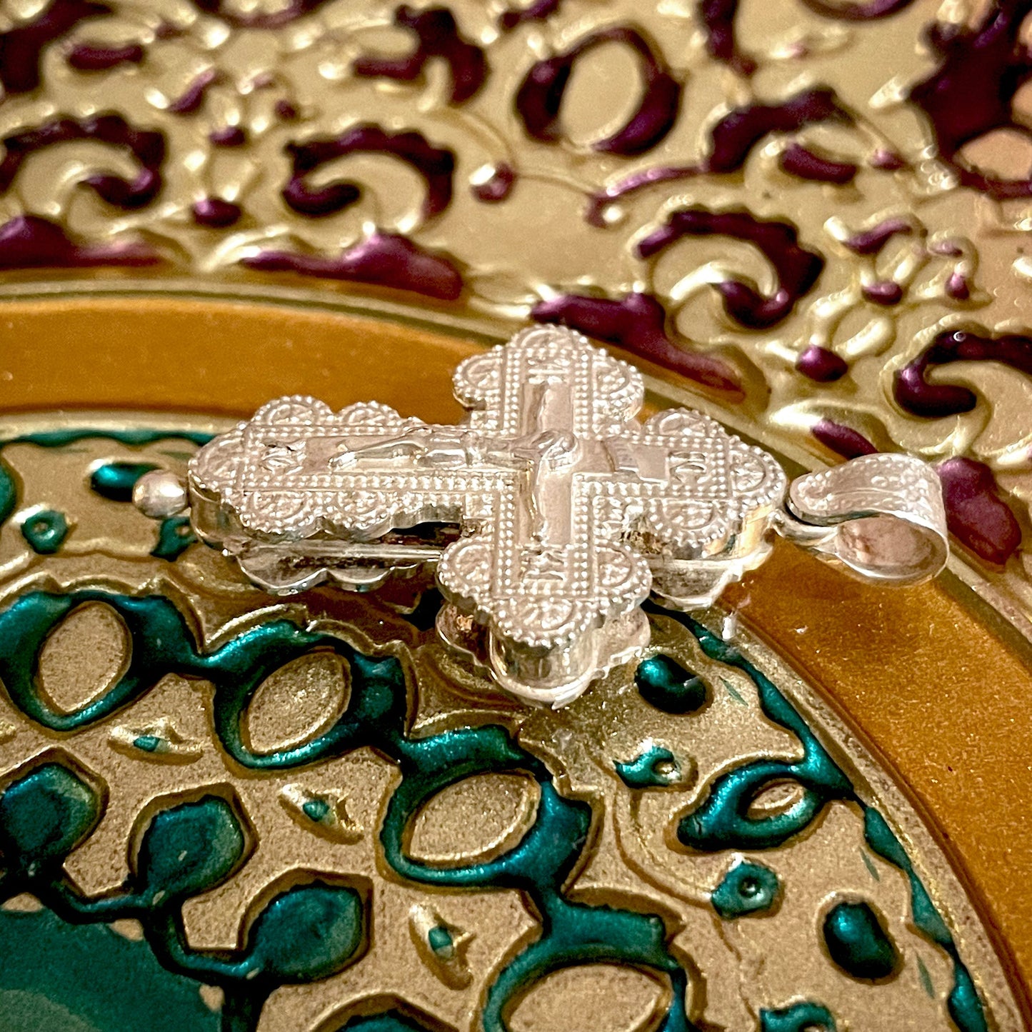 Silver Cross Pendant Locket No. 24841