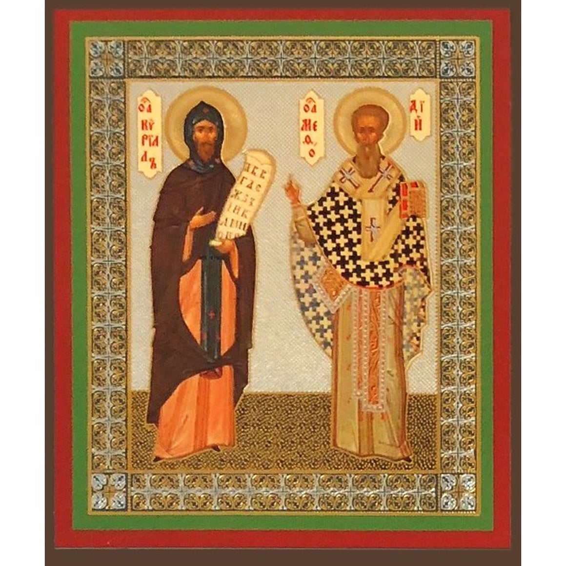 St. Cyril & St. Methodius Icon (3 in)