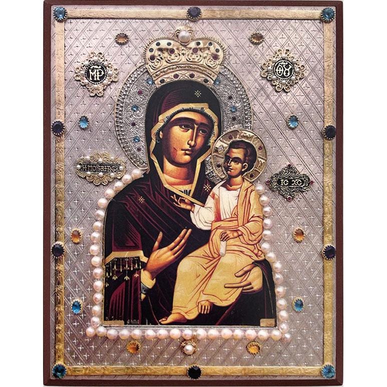 Mother of God "Hawaiian Myrrh-streaming Iveron" Icon (Classic Print, 7 in)