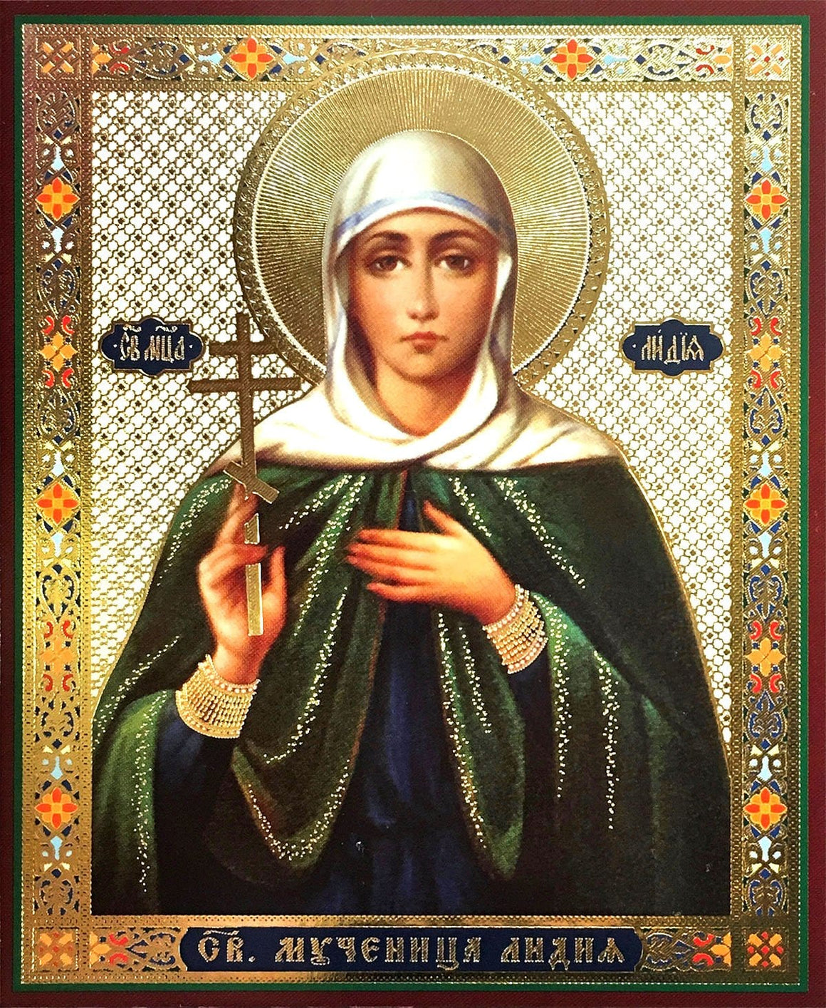 St. Lydia the Martyr Icon (4.75 in)