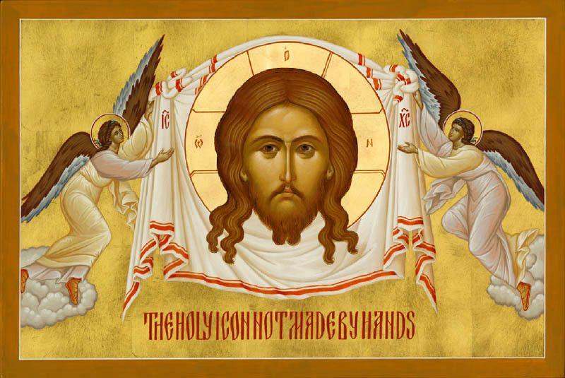 Christ the Savior "Not-Made-By-Hands" Icon (Canvas Print, 10 in)