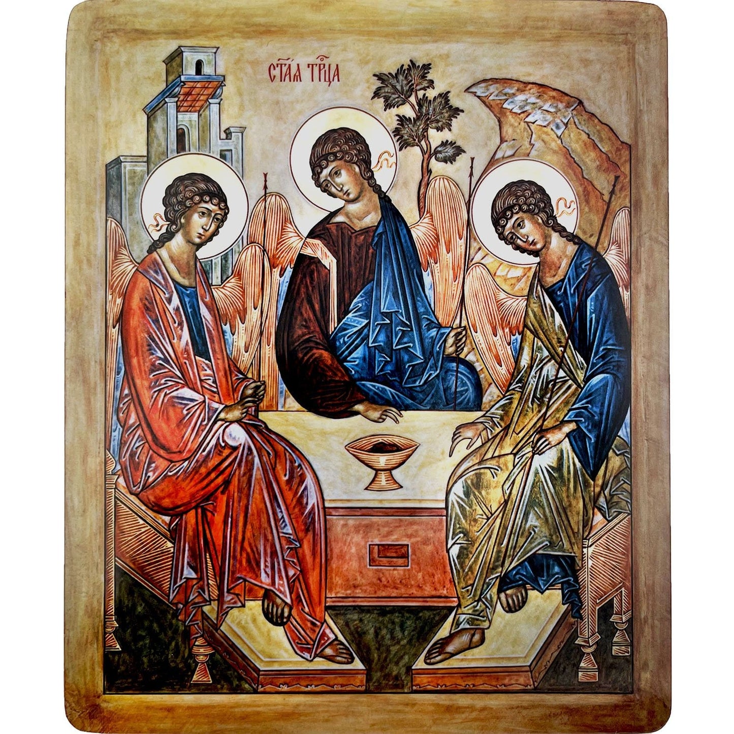 Holy Trinity Icon (10 in) (Old Testament)