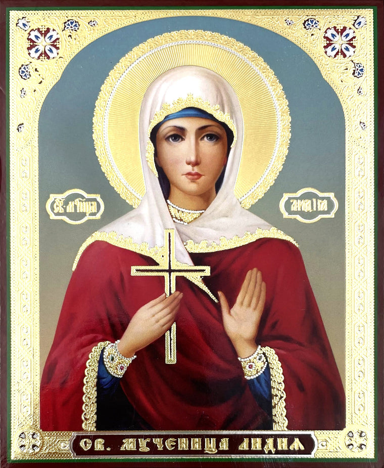 St. Lydia the Martyr Icon (4.75 in)