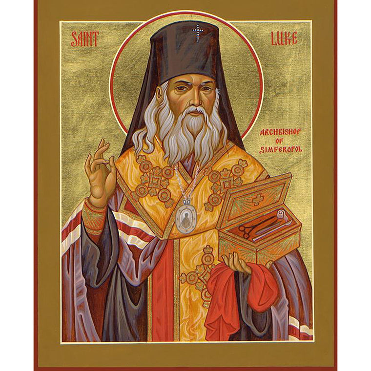 St. Luke the Blessed Surgeon Icon (Canvas Print, 9 in)