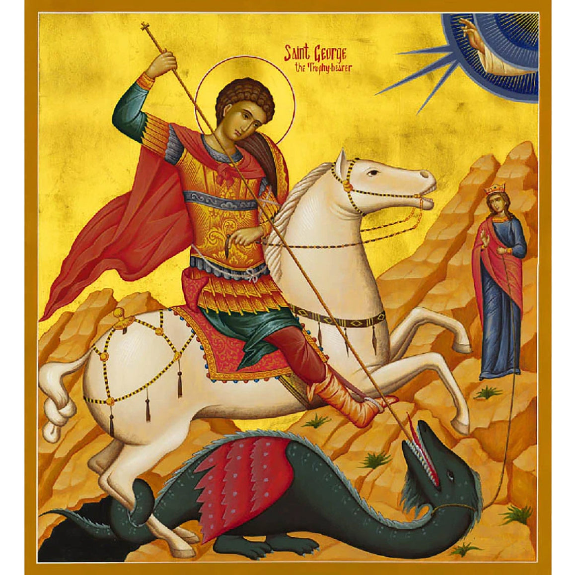 St. George the Great-martyr Icon (Canvas Print, 6 in)