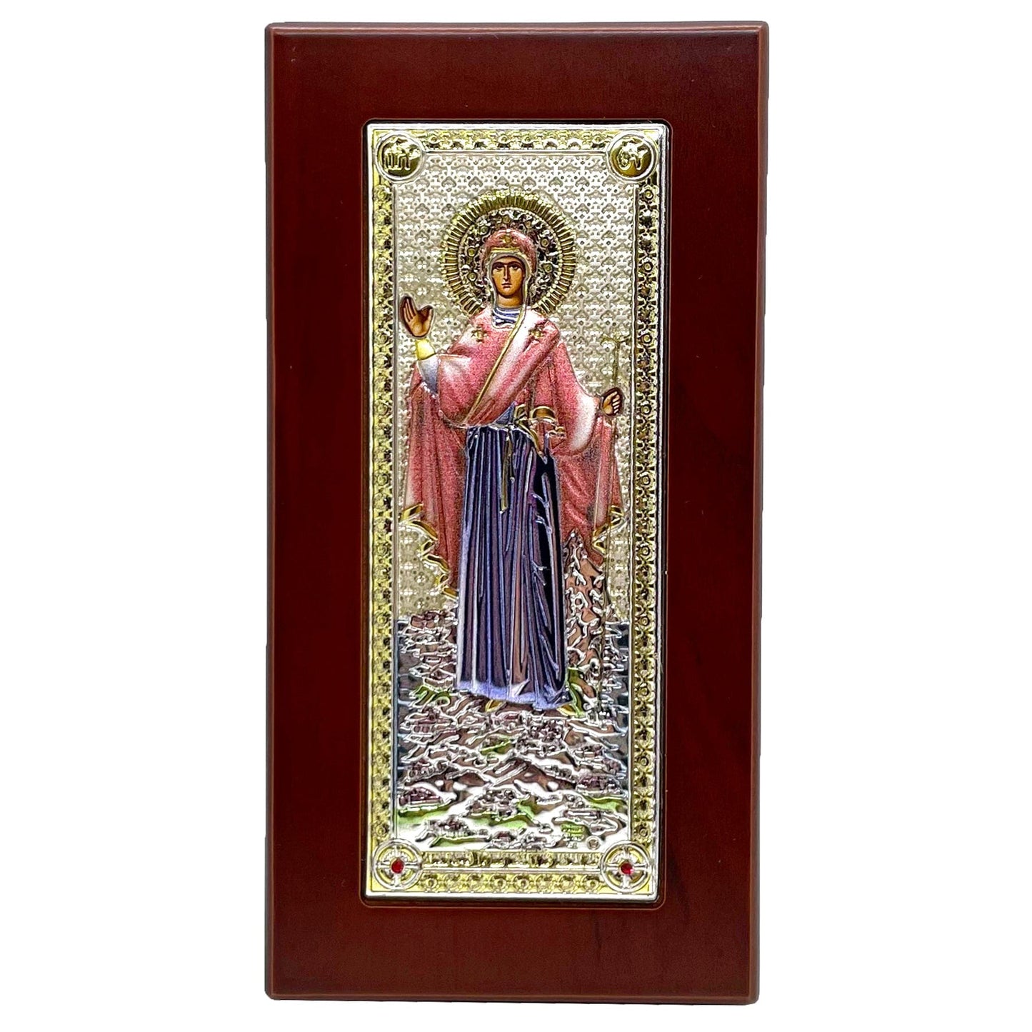Greek Icon: "The Abbess of the Holy Mt. Athos" Mother of God (Small)