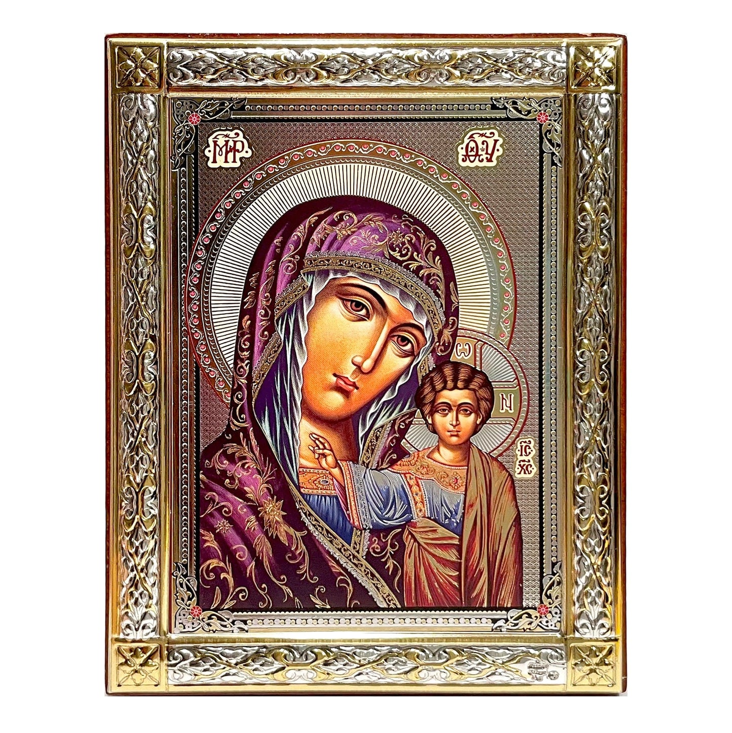 Greek Icon: Mother of God "of Kazan" (Small)