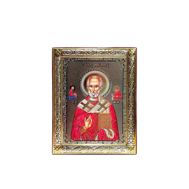 Greek Icon: St. Nicholas the Wonderworker (Small)