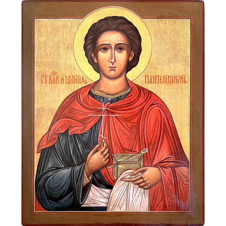 St. Panteleimon the Great Martyr and Healer Icon (10 in)