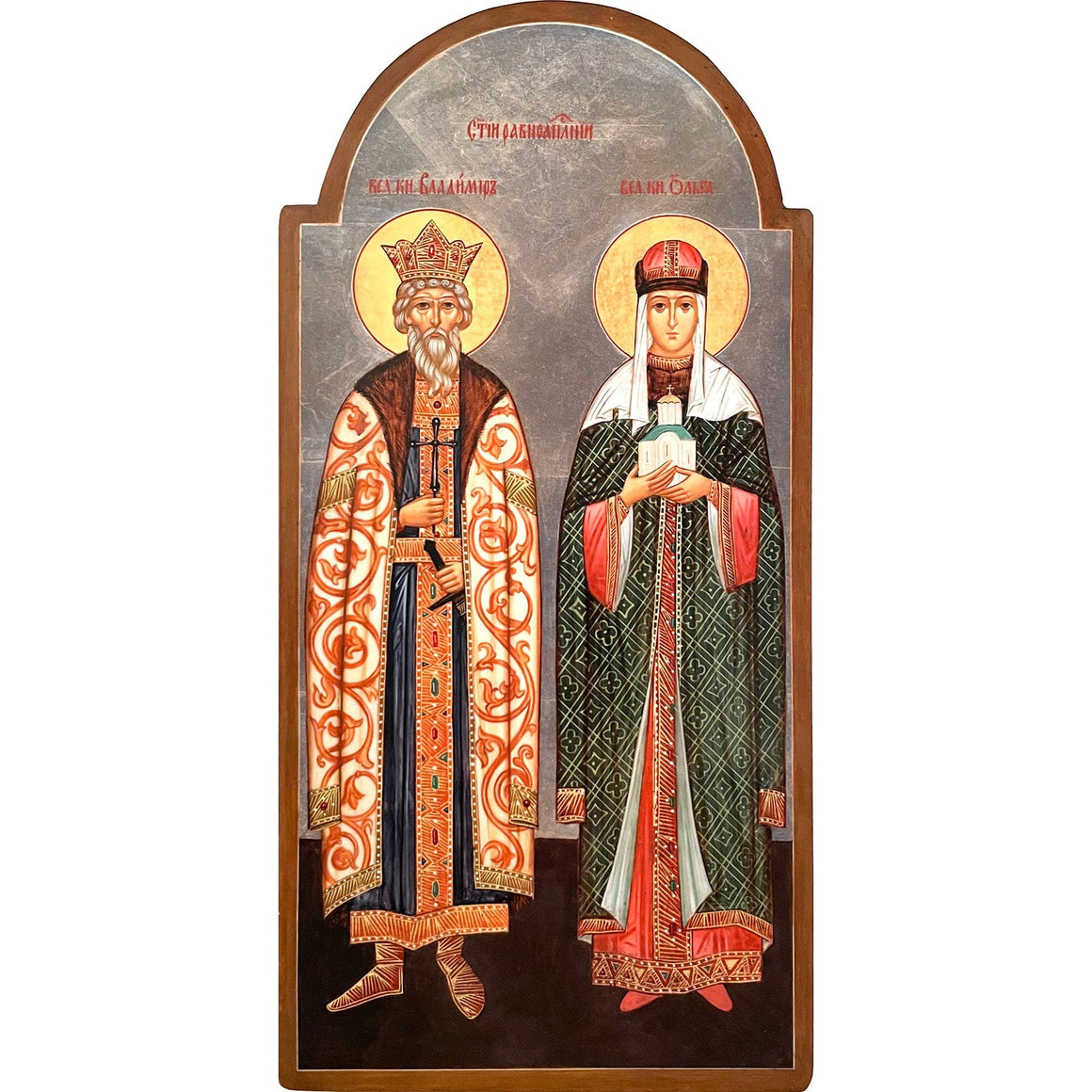 St. Vladimir & St. Olga Icon (10 in)