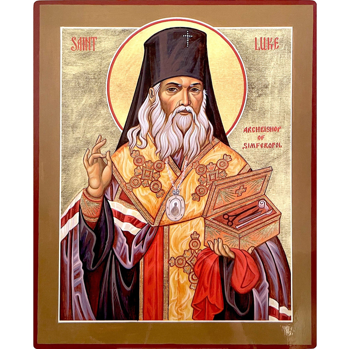 St. Luke the Blessed Surgeon Icon (10 in)