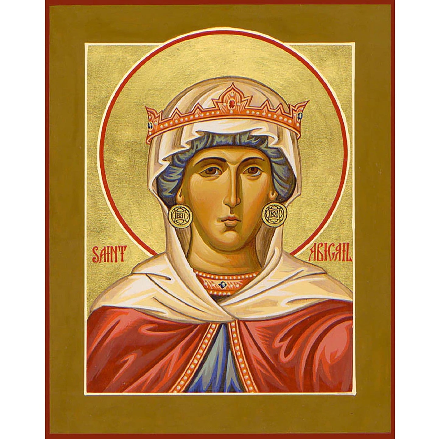 St. Abigail of Ireland Icon (Canvas Print, 6 in)