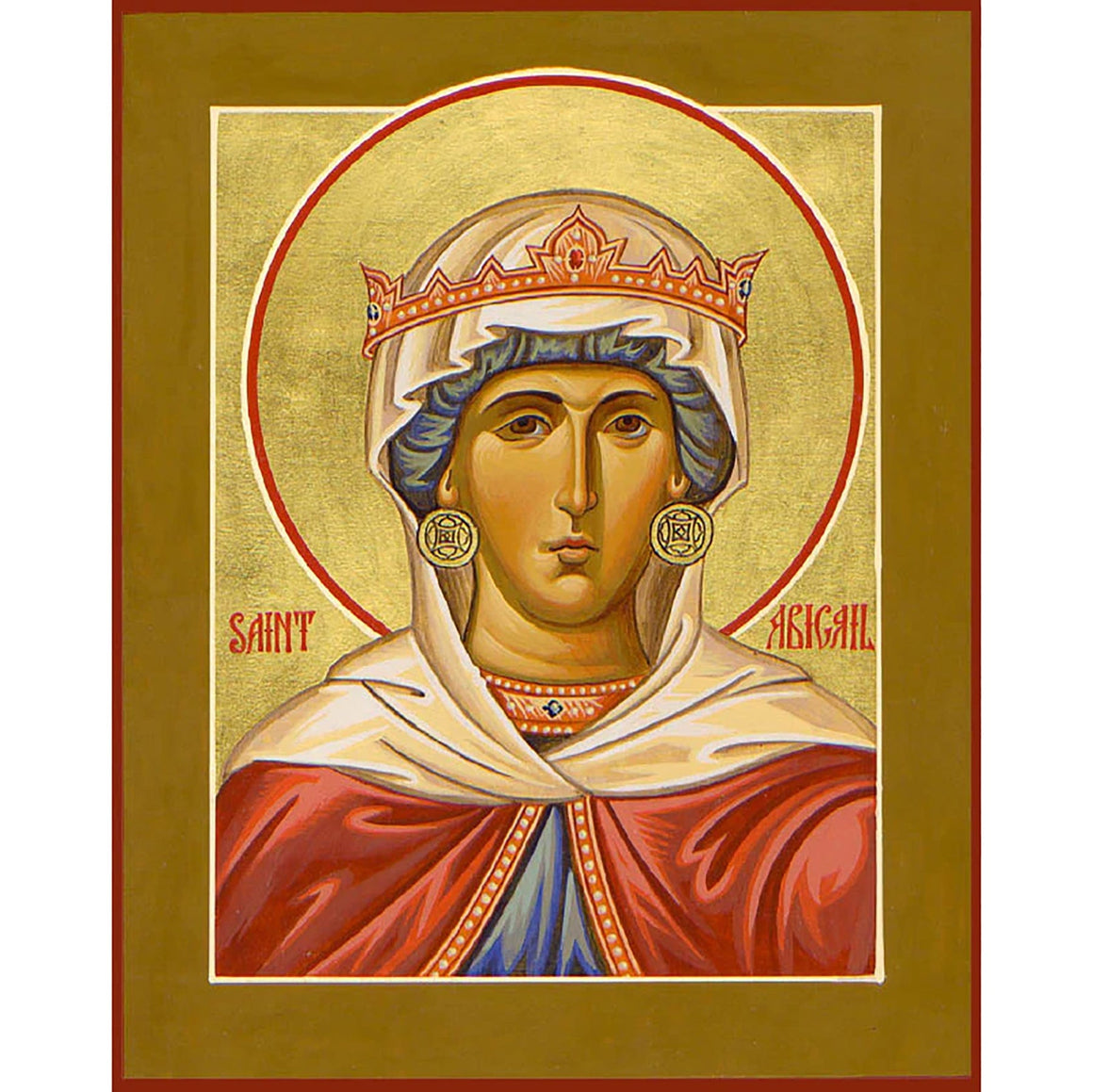 St. Abigail of Ireland Icon (Canvas Print, 6 in)