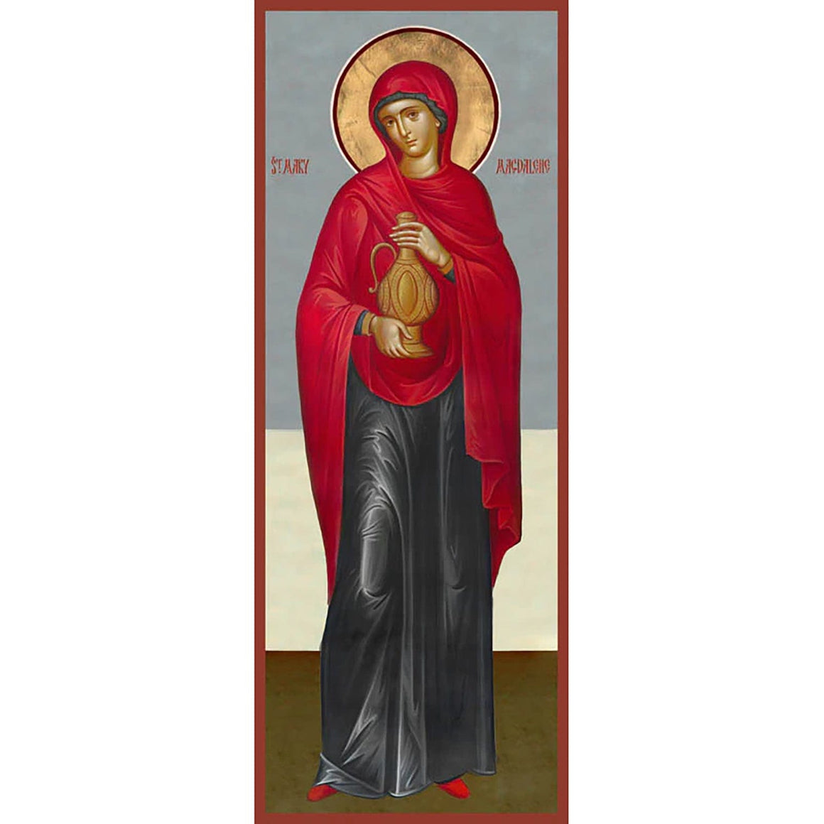 St. Mary Magdalene the Myrrh-bearer Icon (Canvas Print, 9 in)