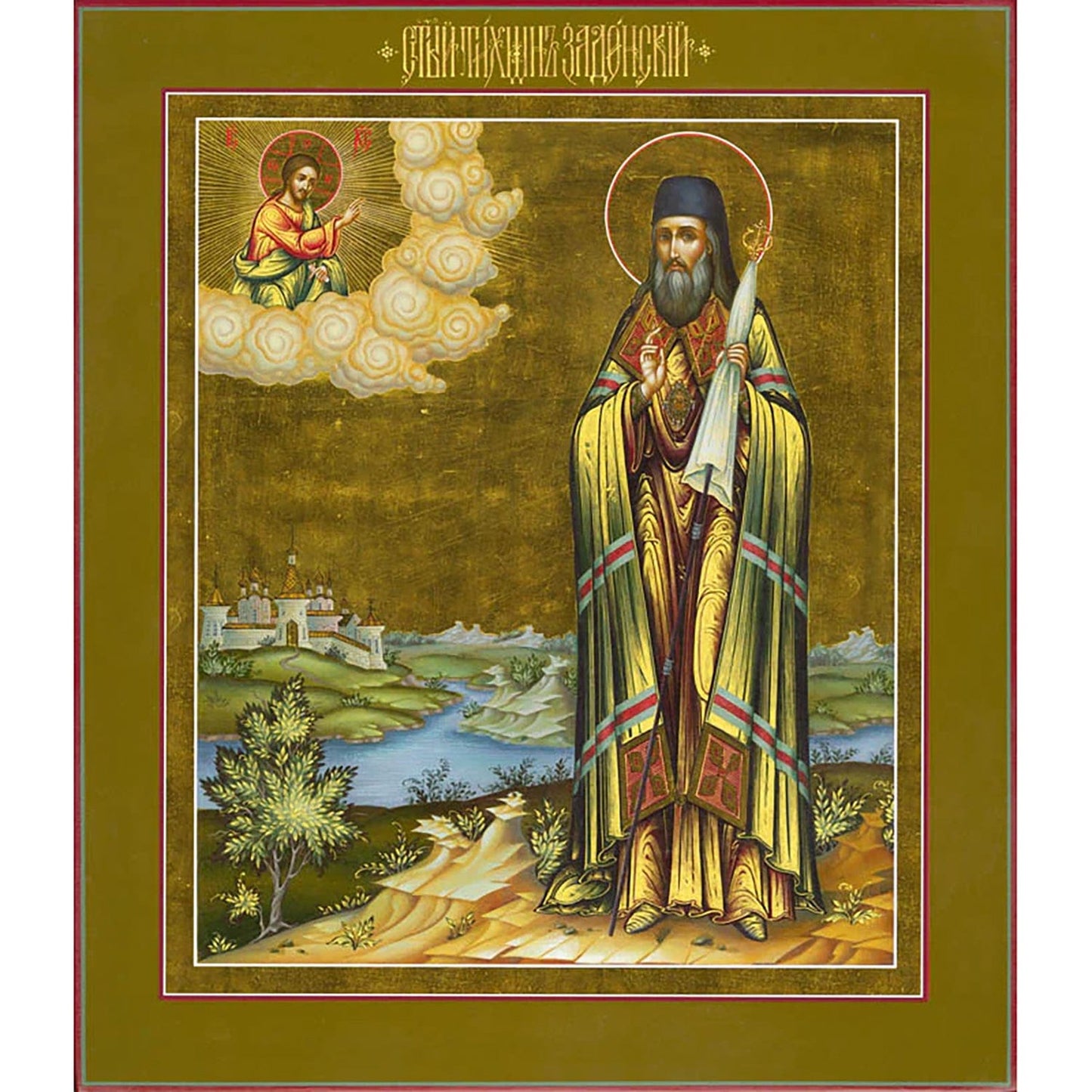 St. Tikhon of Zadonsk Icon (Canvas Print, 6 in)