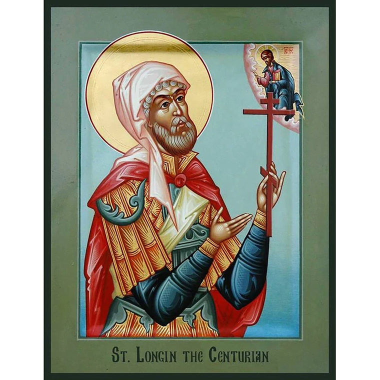 Venerable Longinus the Centurion Icon (Canvas Print, 6 in)